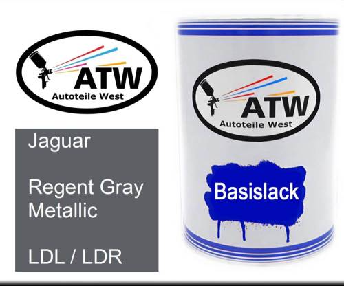 Jaguar, Regent Gray Metallic, LDL / LDR: 500ml Lackdose, von ATW Autoteile West.